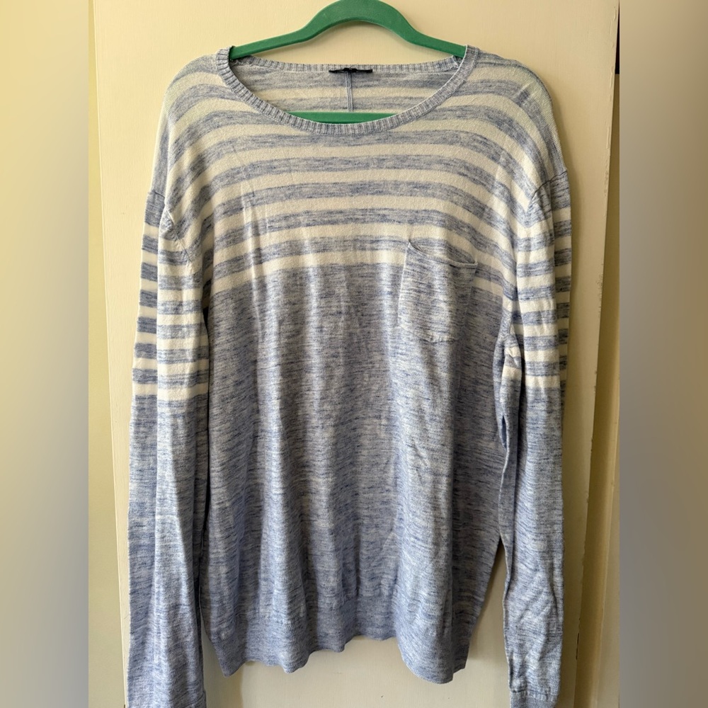 GAP Light Blue Heather Knit Sweater - XL